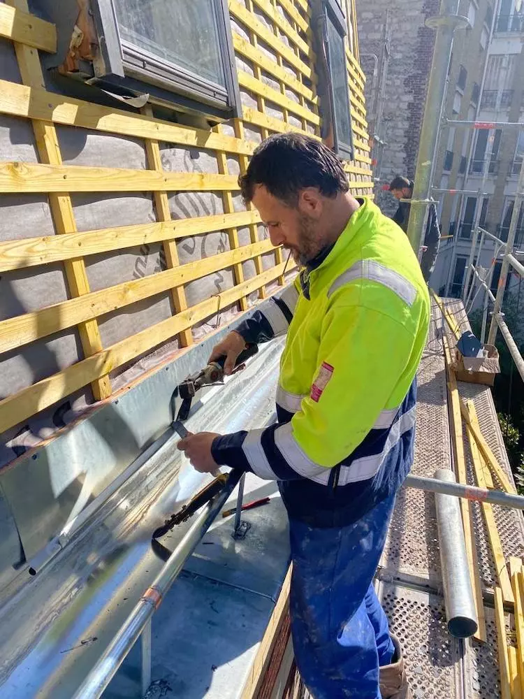 Zinguerie et gouttières Lyon - Pose zinc